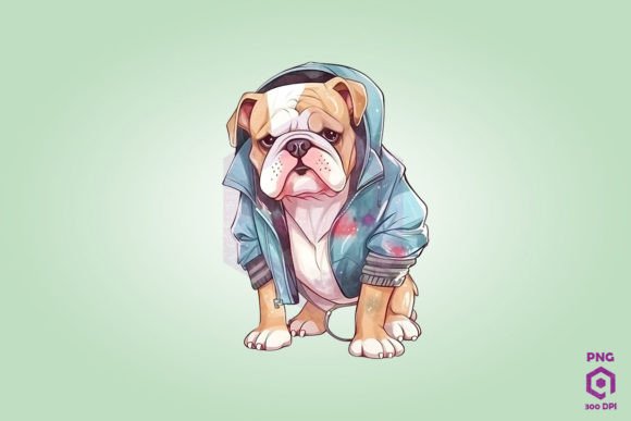 Bulldog Wearing Trendy Fashion: Design Review