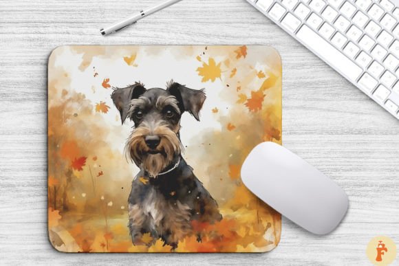 Cute Miniature Schnauzer and Fall Leaves Review
