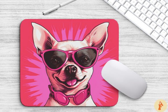 Cute Pink Chihuahua Mouse Pad: A Designer's Take