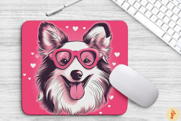 Cute Pink Shetland Sheepdog Mouse Pad: A Designer's Review