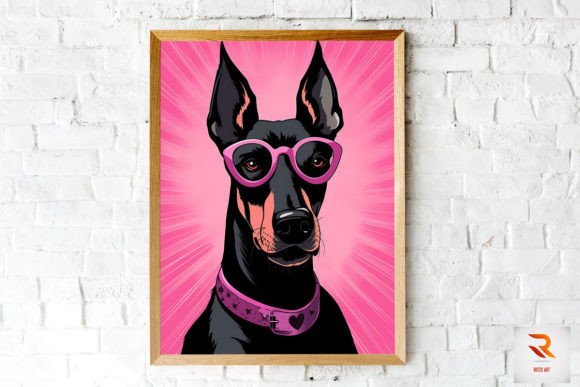 Doberman Pinscher Pink Wall Art: A Designer Review
