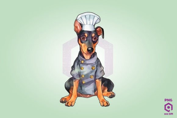 Doberman Pinscher Wearing Chef Suit: Embroidery Review