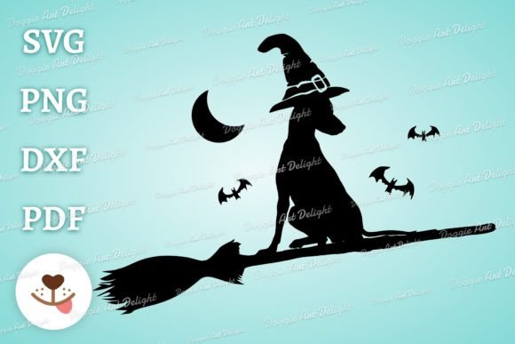 Halloween Greyhound Puppy SVG Clipart
