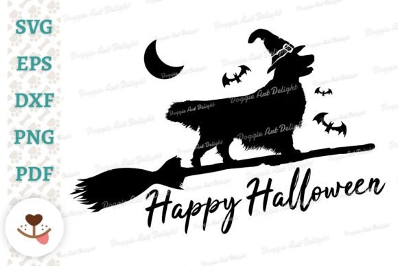 Happy Halloween Golden Retriever Dog PNG Review