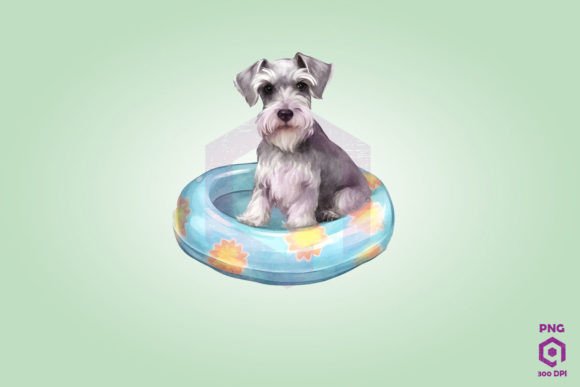 Miniature Schnauzer Wearing Swim Float: A Designer's Review