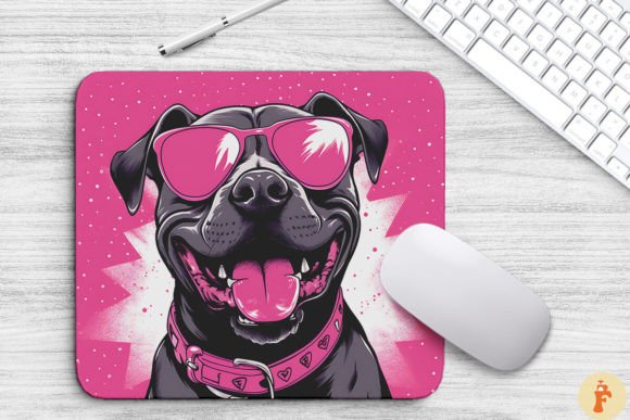 Pink Staffordshire Terrier Mouse Pad: An Embroidery Designer's Review