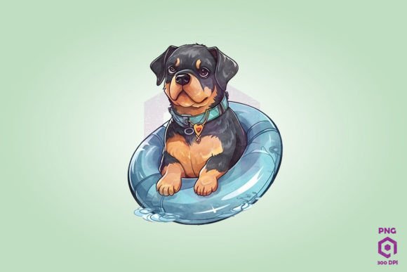Rottweiler Wearing Swim Float: Design Review