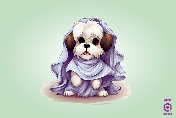 Shih Tzu in Ghost Costume: A Designer's Embroidery Review
