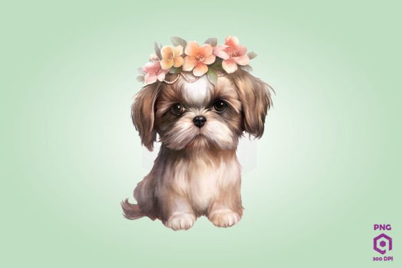 Shih Tzu with Head Wreath: A Designer's Hands-On Review for Embroidery